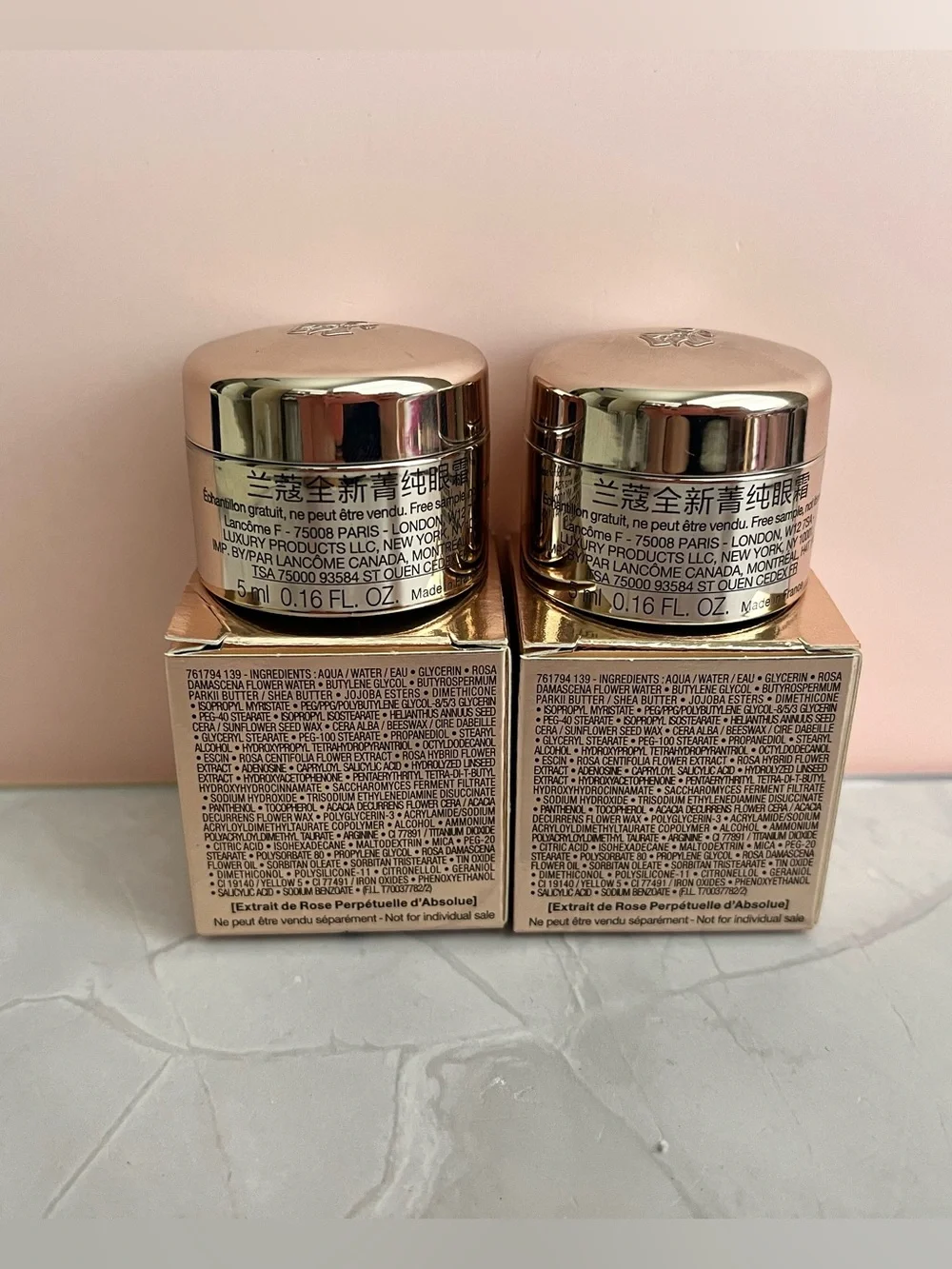 2 PCS ABSOLUE THE EYE CREAM Wrinkle Reducing & Smoothing 5ml*2=10 mL